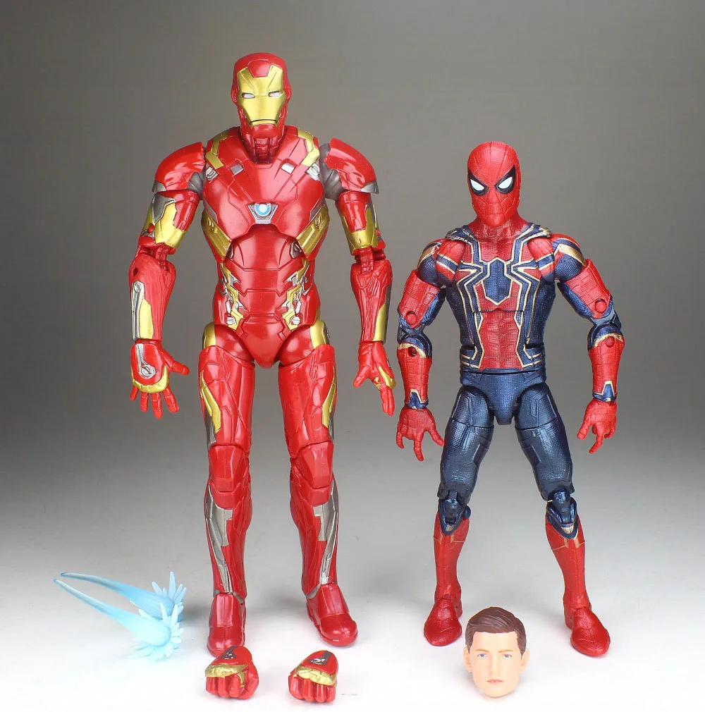 Marvel Legends Avengers Infinity War Iron Man MK46 Spiderman Tom Holland Figure