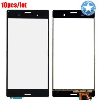 

10PCS/LOT Black Original For sony for Xperia Z3 Touch Screen with Digitizer D6603 D6653 Glass Lens Replacement