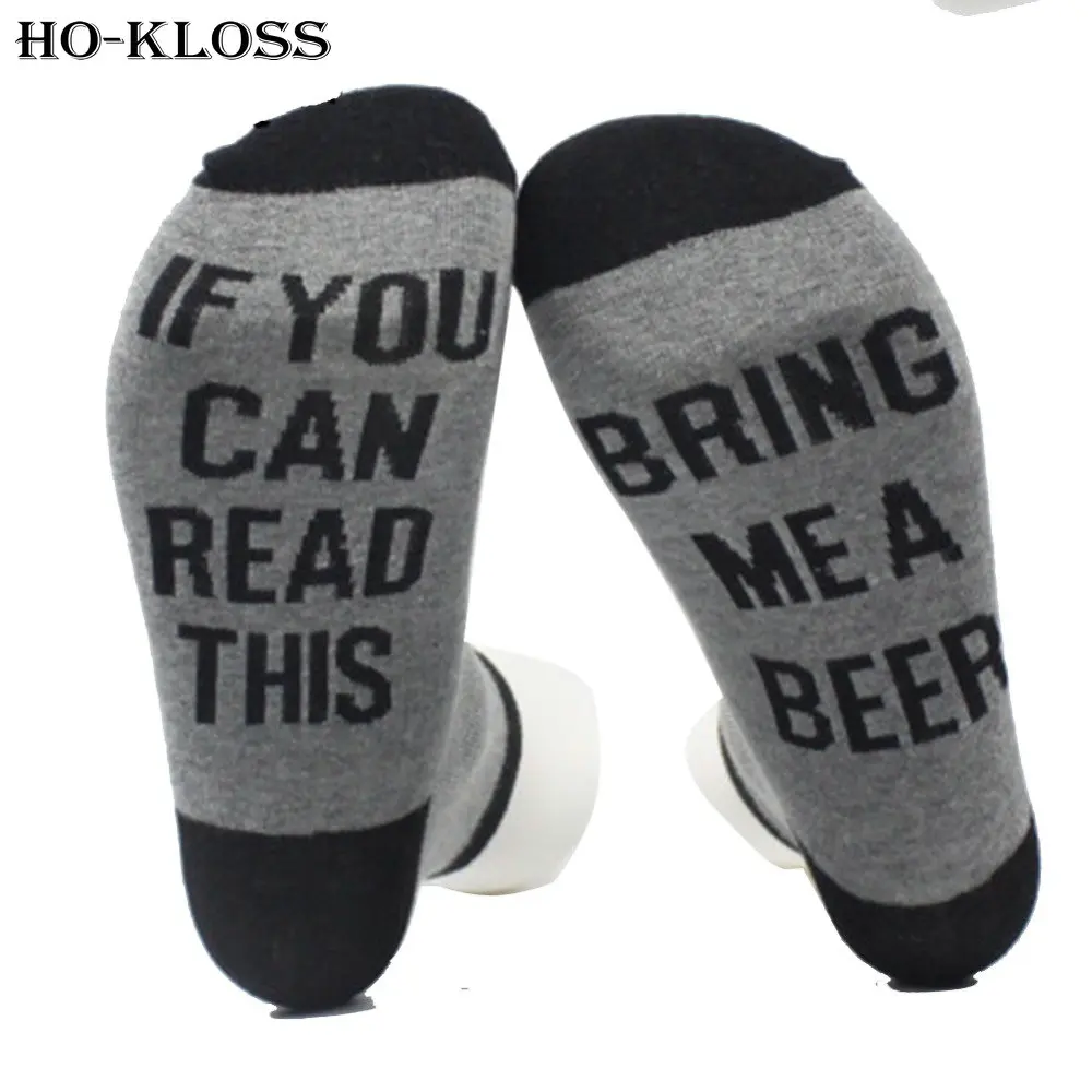 

Cotton Man Sock Custom Beer Men Socks IF YOU Can Read This Bring Me a Beers Women Socks Unisex Compression Male Sock One Size