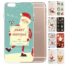 

Happy New Year Merry Christmas Printed Soft Silicone TPU Case for iPhone 6S Plus/6 Plus 5.5" Anti-Scratch Cover Coque Funda