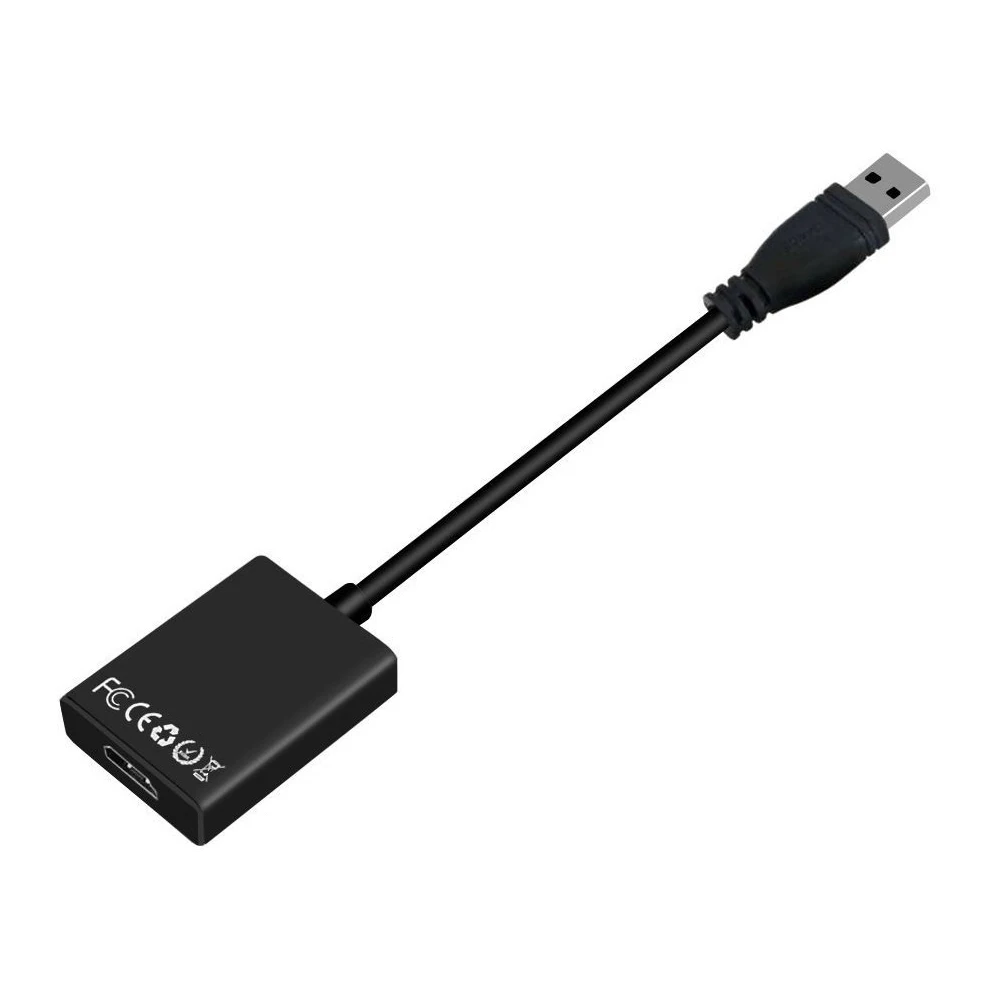 Black Горячий TTKK USB 3,0 к HDMI 1080P конвертер - Цвет: Black