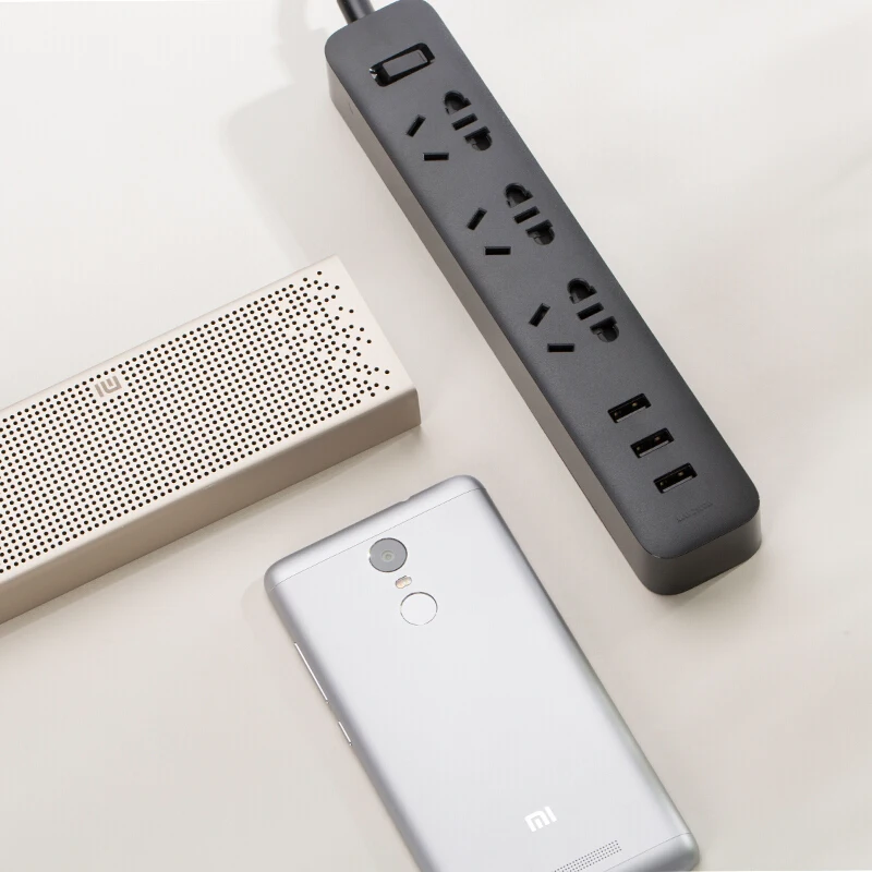Оригинальная смарт розетка Xiaomi портативная Адаптивная лента питания с 3 usb
