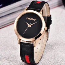 Reloj de cuarzo de Las Mujeres Señoras de Los Relojes de Moda Casual Populares de Cuero Gogoey Marca de Lujo Reloj de Oro relogios femininos reloj mujer