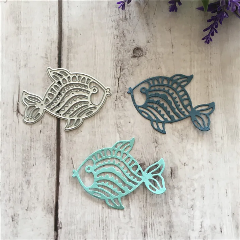 

Fish shape dies Metal Cutting Dies Scrapbooking For Card Making DIY Embossing Cuts New Craft Die Fish dies 2019