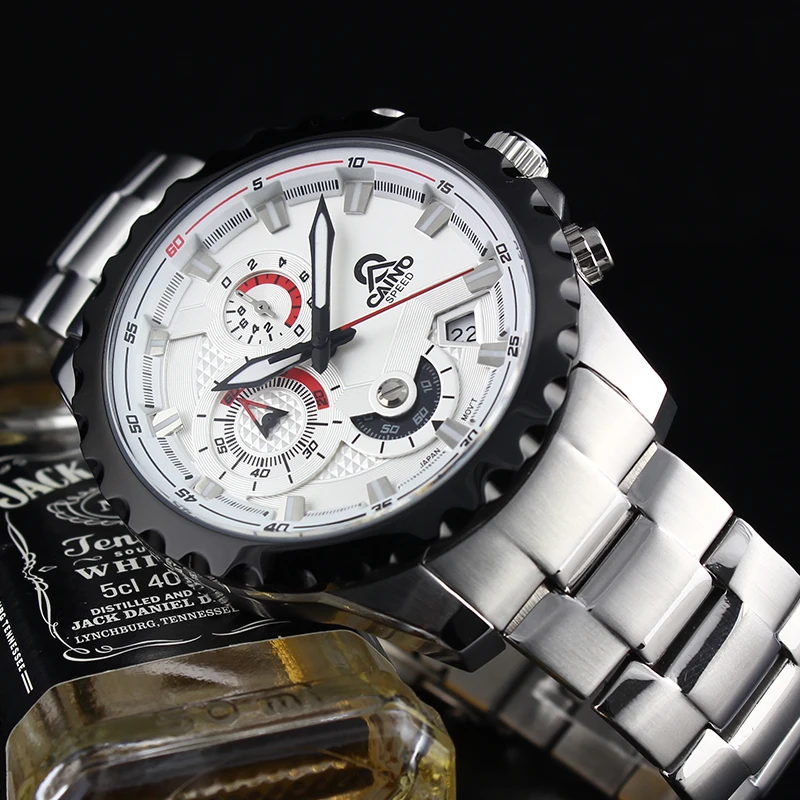 

CAINO Men Waterproof Quartz Wrist Watch Luxury Business Watch Full Steel Strap Mens Sports Watches Clock Relogio Masculino 2019