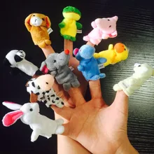 1 Набор Мультяшные животные-марионетки на пальцы счастливая семья мягкие бархатные куклы реквизит игрушки День рождения украшение подарок для малыша(случайный узор