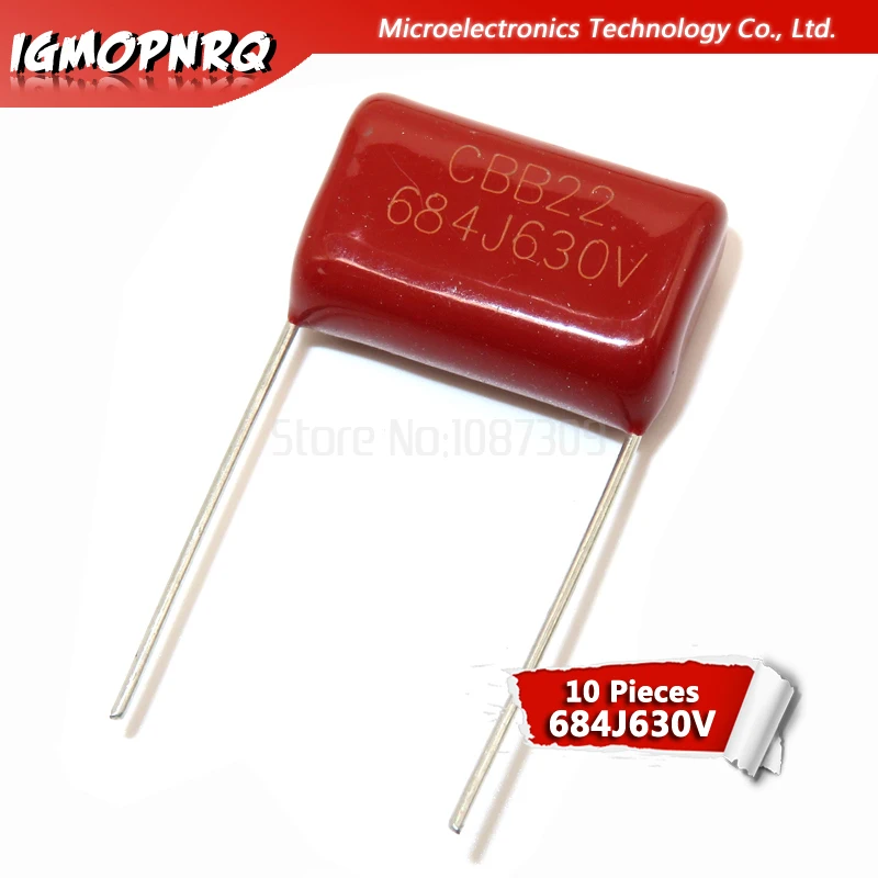 

10PCS 630V684J 0.68UF Pitch 20MM 684 630V 680nf igmopnrq CBB Polypropylene film capacitor new