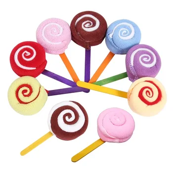 

Wedding Decoration Washcloth Towel Gift Lollipop Towel Bridal Baby Shower Wedding Party Favor Decoration Free Shipping