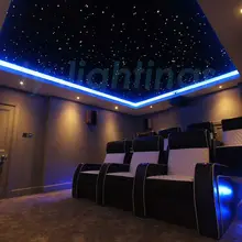 DIY летние звездное небо волоконно-оптический свет комплект украшения звезд потолка свет волоконно-оптический lamp16w беспроводной пульт дистанционного управления ночные огни