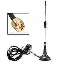 Высокое качество Черный GSM GPRS маленькая присоска антенна 433 МГц 3dbi Магнитная база 1,5 м RG174 кабель SMA штекер магнитное сиденье 3 см