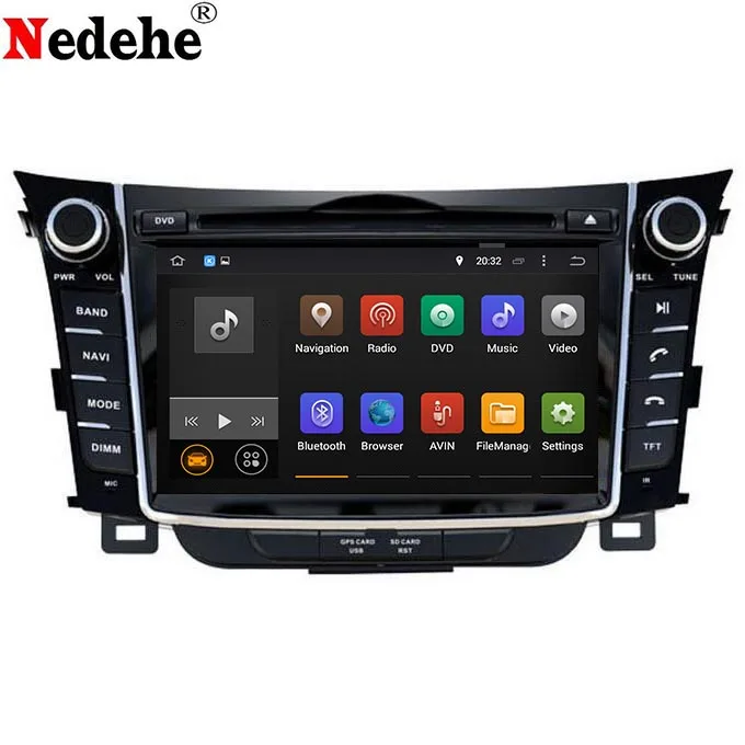 

Nedehe Octa core 4G RAM+32GB ROM Android 9.0 Car dvd player for HYUNDAI i30 2011 2012 -2015 car radio stereo GPS Navigation IPS