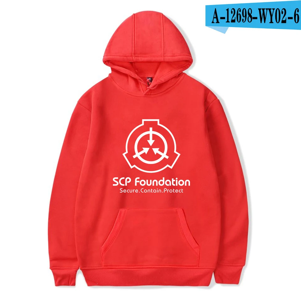 Scp Foundation Последняя мода повседневная толстовка с капюшоном крутая Harajuku с круглым вырезом Мужская Женская нейтральная рубашка толстовка с капюшоном - Цвет: As shown