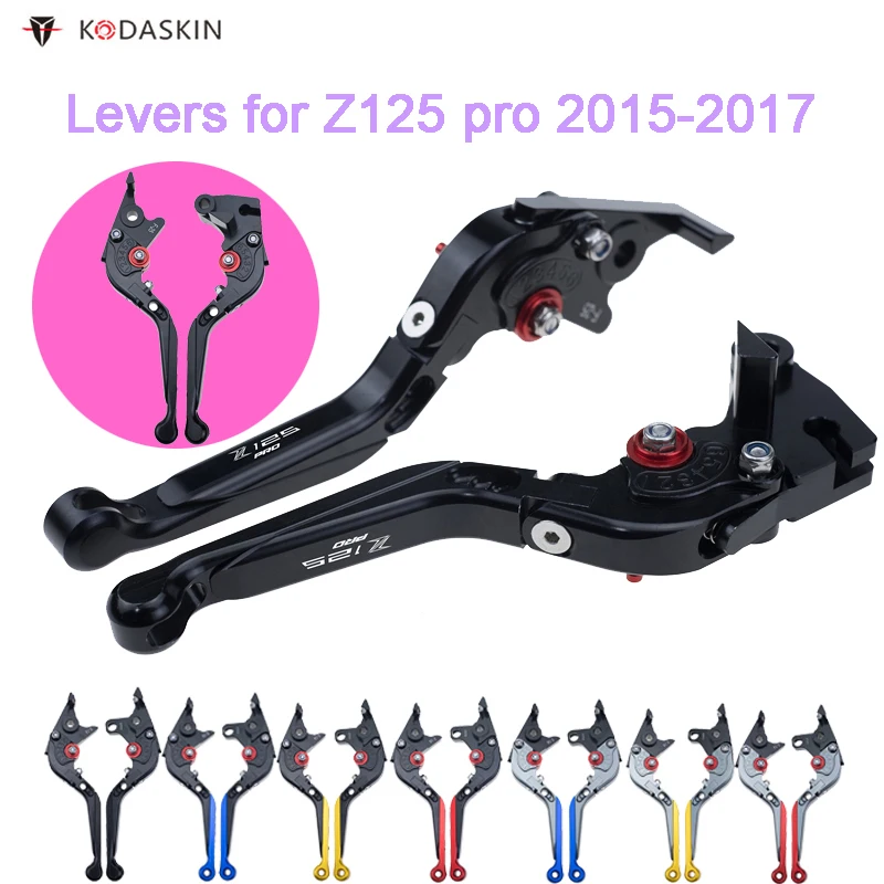 KODASKIN Brake Clutch Levers for KAWASAKI Z125 pro 2015 2017 Folding