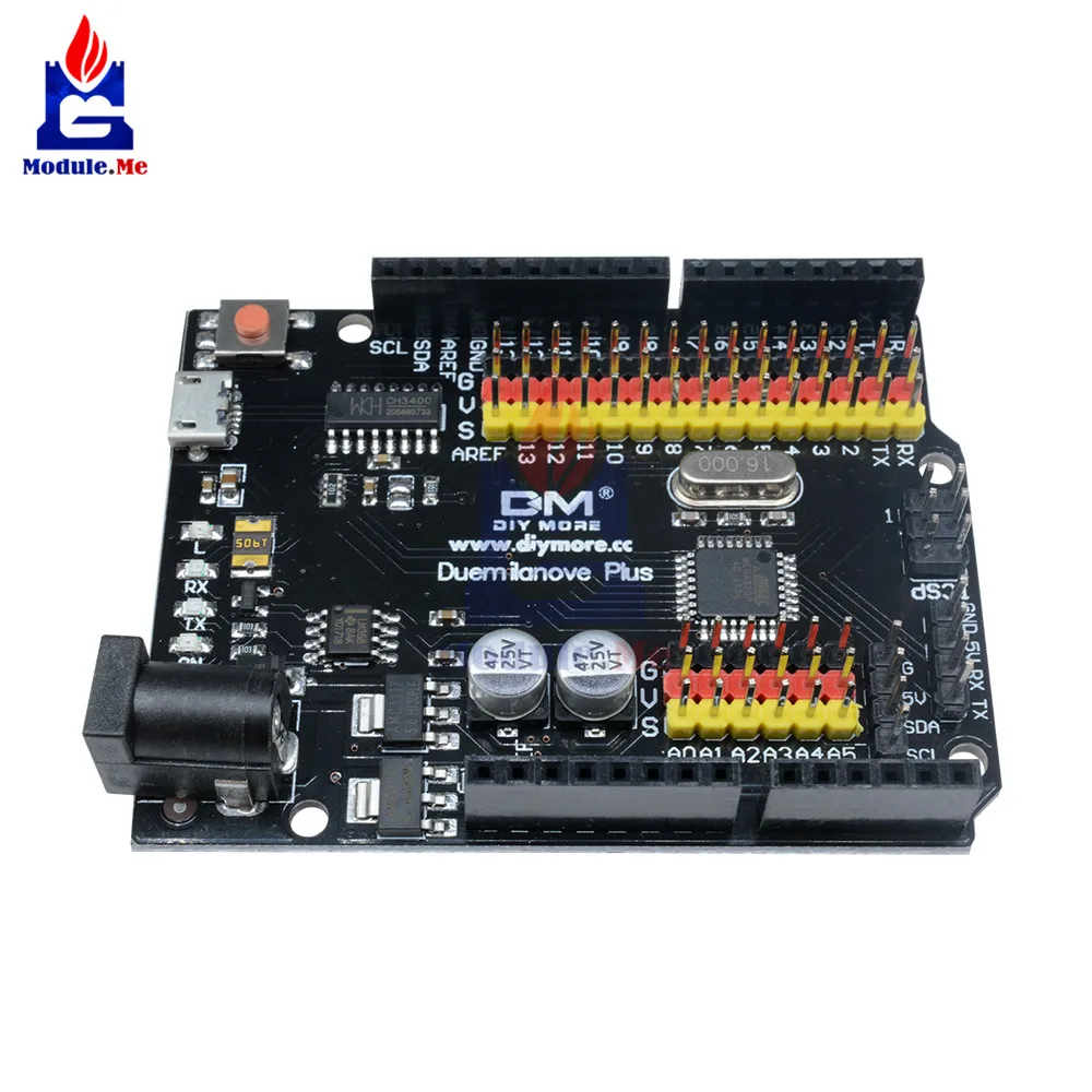 Duemilanove плюс макетная плата модуль CH340G ATmega328P микроконтроллер Замена FT232 совместимый для Arduino с USB кабелем