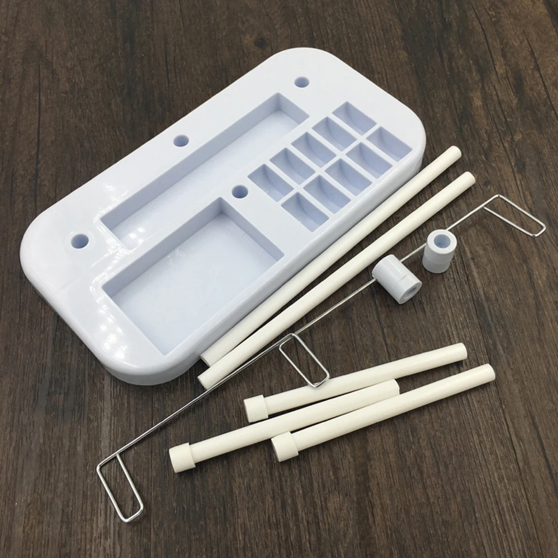 Home Sewing Machine 3 Spool Thread Stand Holder Embroidery Quilting