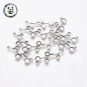 

Leaf Alloy Link Cabochon Settings Antique Silver Color, Lead Free, Nickel Free and Cadmium Free, 38mm long, 16mm wide, 2mm