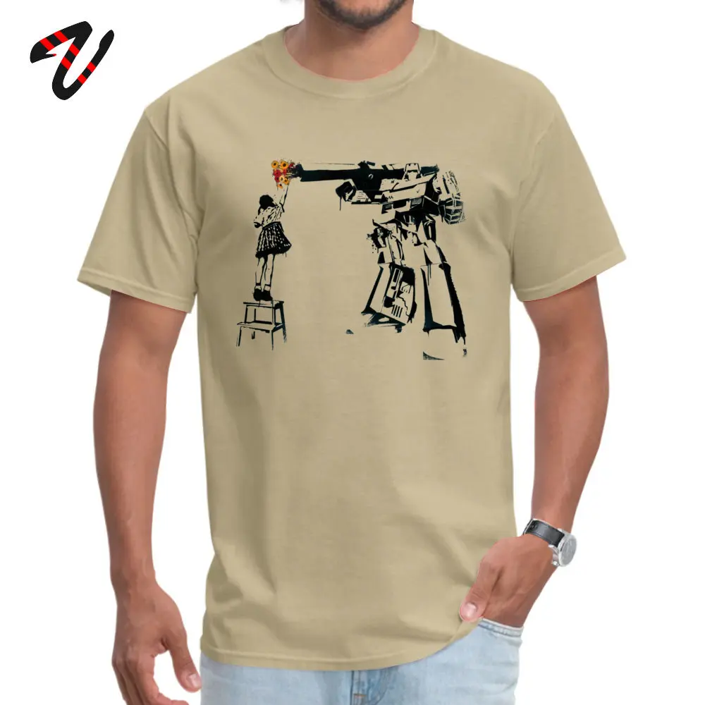 Peace Through Botany O-Neck T Shirts Summer Tops Shirt Short Sleeve Prevalent 100% Cotton Printed On Tee Shirts Gift Male Peace Through Botany -16534 beige