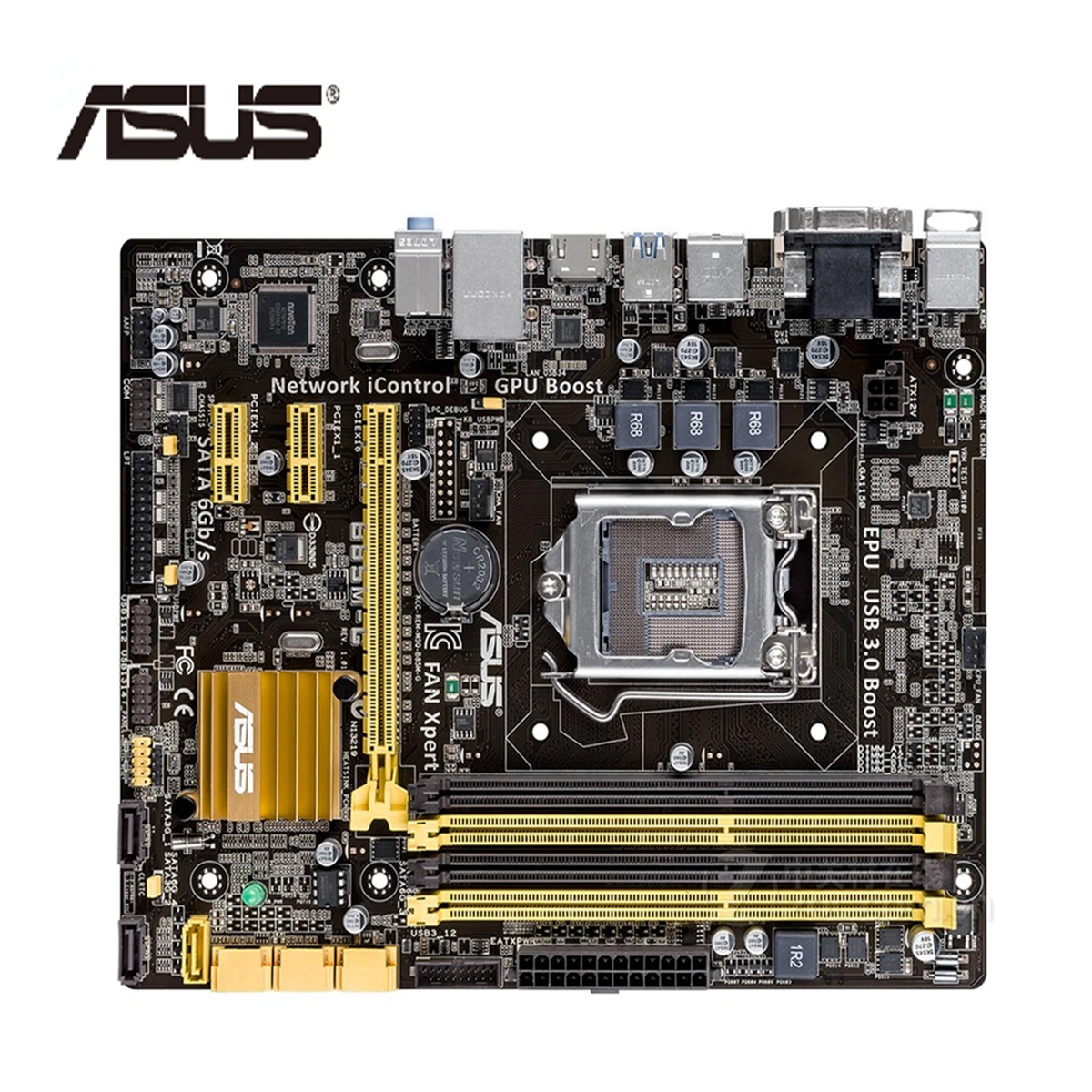 Материнская плата LGA 1150 ASUS Φ системная B85M DDR3 для Intel B85 32 Гб десктопная