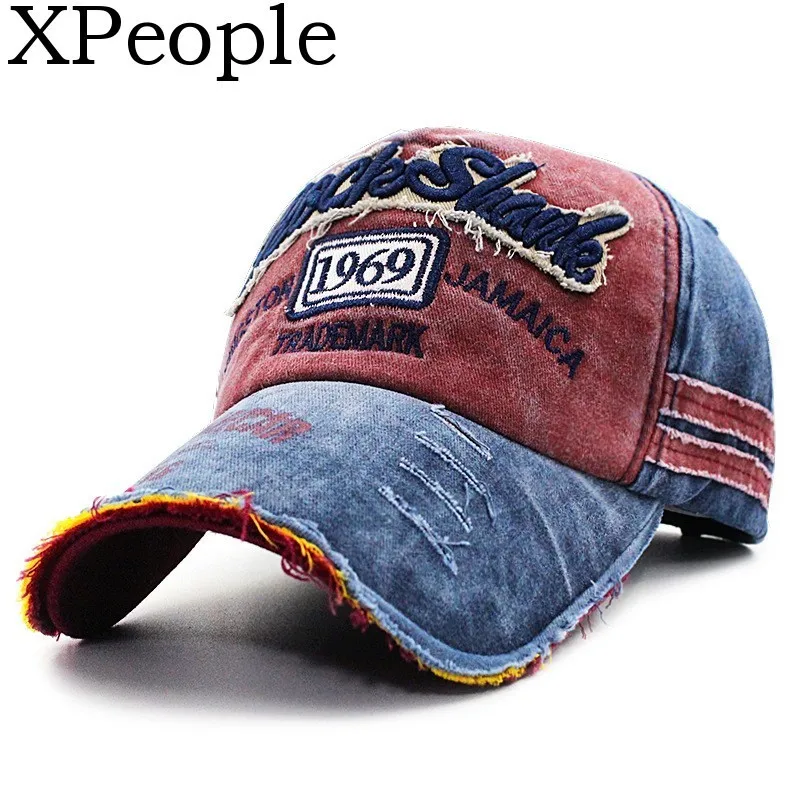 

XPeople 1969 Distressed Vintage Baseball Cap Hat Meshed Adjustable Cotton Trucker Hat Birthday Gifts