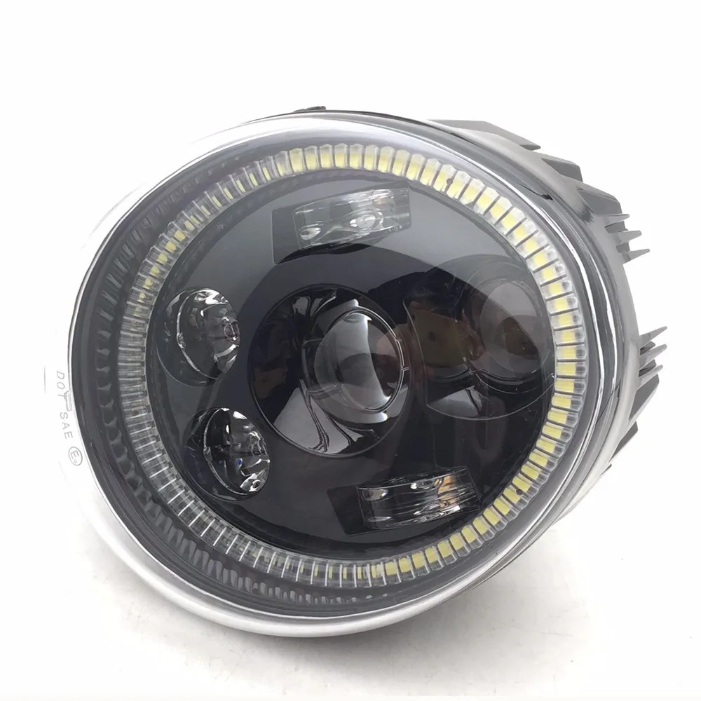 Dla motocykli V Rod reflektory Led ze światłem do jazdy dziennej białe Halo pierścień dla Vrod VRSC/V-ROD owalny reflektor 60W Dla motocykli V Rod reflektory Led ze światłem do jazdy dziennej białe Halo pierścień dla Vrod VRSC/V-ROD owalny reflektor 60W