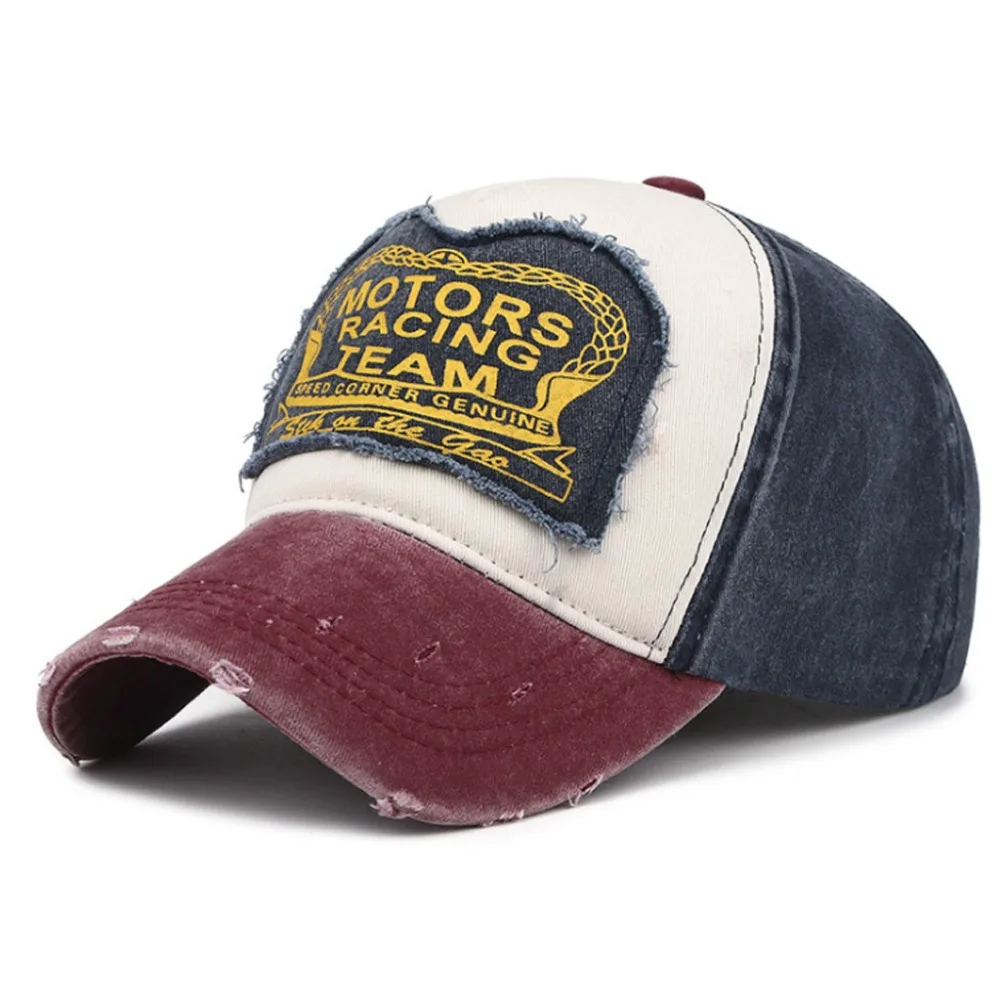 Spring Cotton Cap Baseball Snapback Hat motors racing team Hip Hop Fitted Hat 