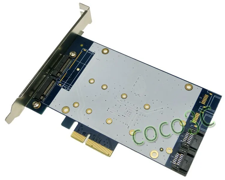 PCI EXPRESS TO NGFF slot + 2 ports SATA III