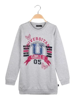 

Crewneck sweatshirt printed long-Gray