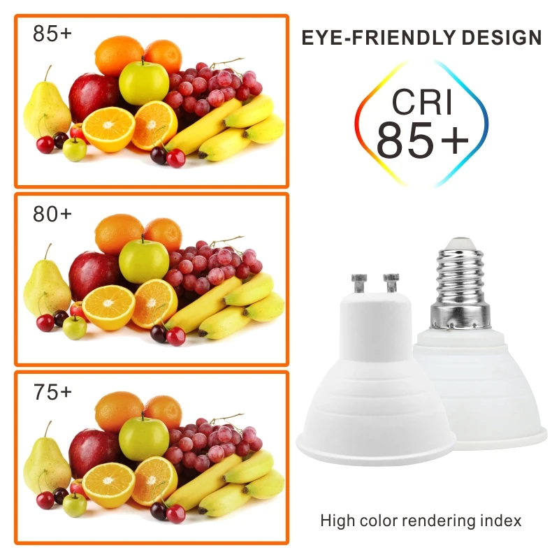 Lampada светодиодная лампа MR16 GU5.3 GU10 E27 E14 6 Вт 220 В 230 240 Bombillas точечный светильник Lampara
