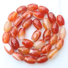 Striscia rossa Ag Multi-Size 4-30mm perle di forma Ovale 15 pollici per filo, per il FAI DA TE Monili Che Fanno, pendente, collana