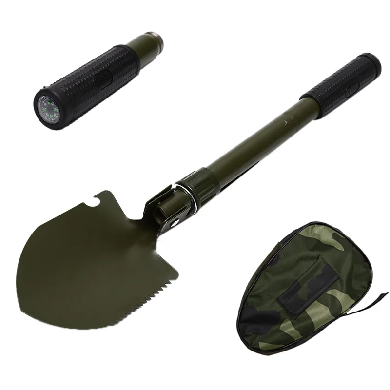

Portable Multi-function Camping Shovel Military Folding shovel Survival Spade Trowel Dibble Pick Emergency Garden Tool