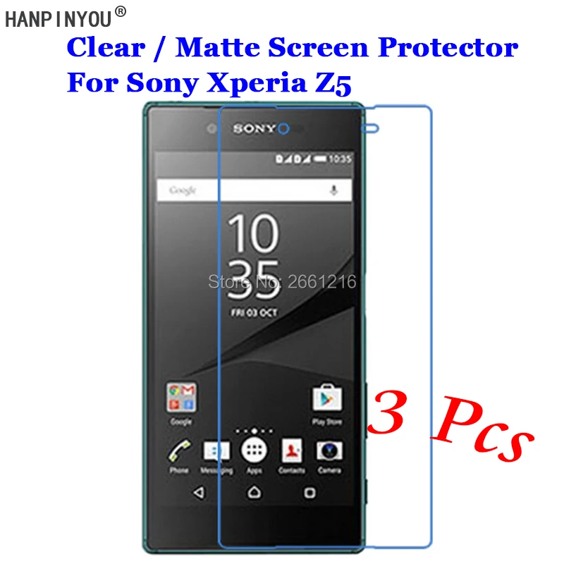 3 шт./лот для Sony Xperia Z5 E6603 E6653 / Dual E6633 E6683 5 2 &quotHD Прозрачная/Антибликовая матовая