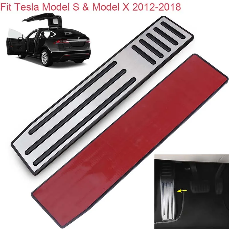 Gummi Auto Non Slip Gas Accelerator Bremspedal Abdeckung Pad Aluminium  Legierung Set für Tesla Modell 3 Y 2021 Auto innen Zubehör