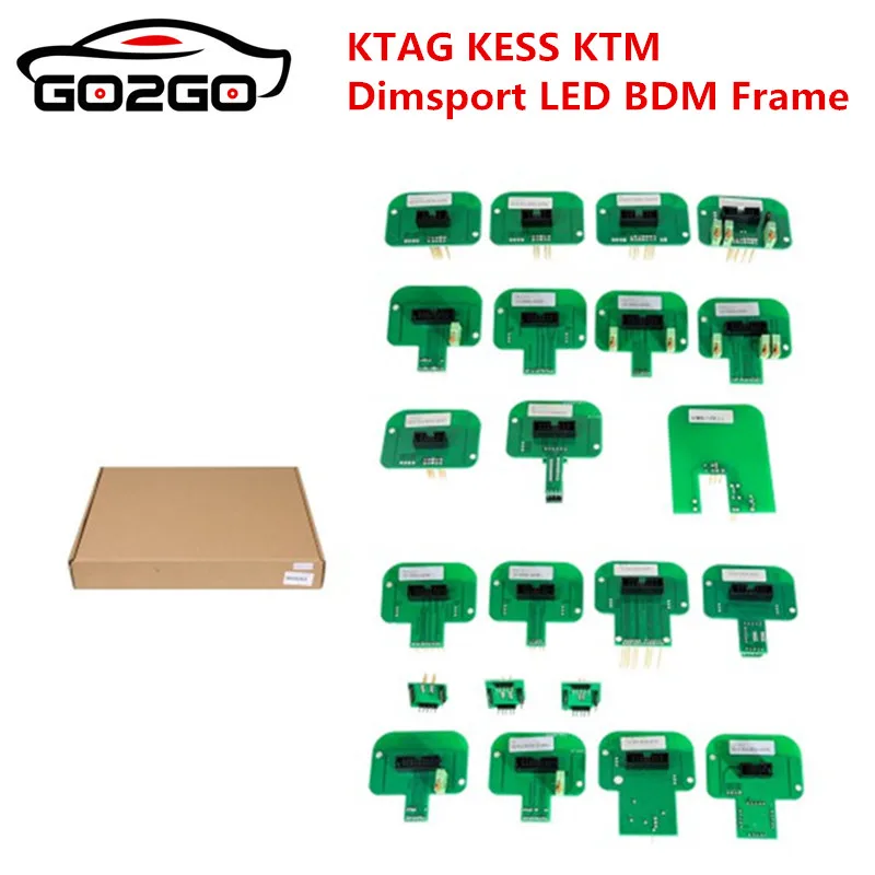 

22pcs BDM adapters KTAG KESS KTM Dimsport BDM Probe Adapters Full Set LED BDM FrameECU RAMP Adapter Steel LED BDM Frame Stainle