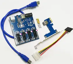 OEM PCI USB расширения pcba доска pci к 4 + 1USB адаптер преобразования USB добавить на карты pcba доски