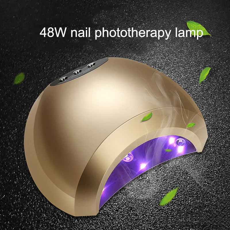 

2018 48W UV Light LED Nail Dryer Curing Lamp Fingernail Toenail Gels Based Polishes Sensor Timer EU Plug Manicure Machine