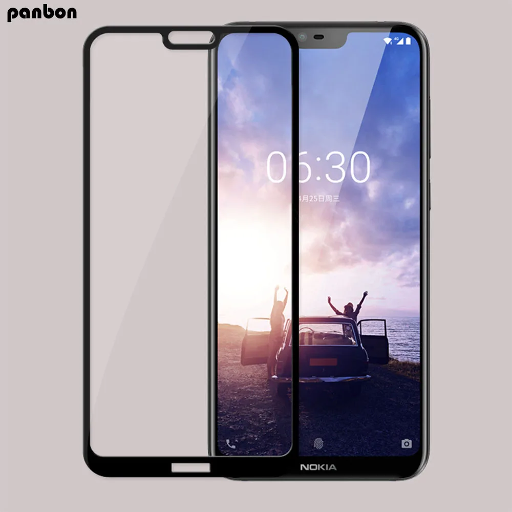 Full Glue Coverage Tempered Glass For Nokia 6.1 plus