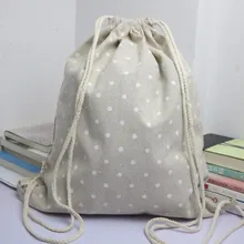 Унисекс ретро сумки с принтом со шнурком Парусиновый Рюкзак со шнурком сумка холщевая сумка на шнурке большие мужские ювелирные изделия Холст Женщины Путешествия