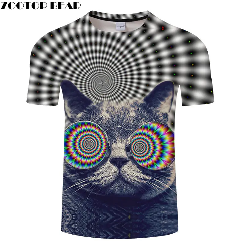 

Magic Cat Eyeworld 3D Male t shirt Travel tshirt Men Vacation t-shirt Summer Casual Tee Short Sleeve Shirt Dropship ZOOTOPBEAR