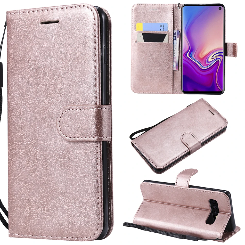Leather Flip Case for Samsung Galaxy S10e S10 S9 S8 Plus S7 S6 Edge S5 S4 S3 A9 A7 A8 A6 J4 J6 Plus 2018 Cover Phone Case B128