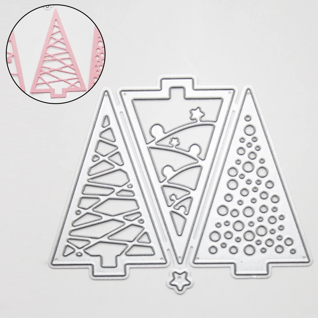 

1pc DIY Christmas tree Cutout Craft Die Cuts Scrapbooking paper art create Emboss cutout stencil