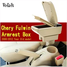 Car armrest central Store content Storage box with cup holder ashtray accessories for Chery A13 Very Celer fulwin 2 2008-2012