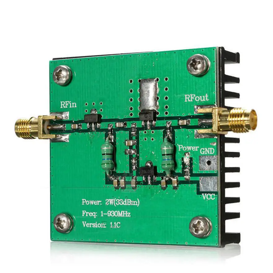 

TKDMR RF Broadband 1-930MHz 2W Power Amplifier Module For Radio Transmission FM HF VHF Free Shpping