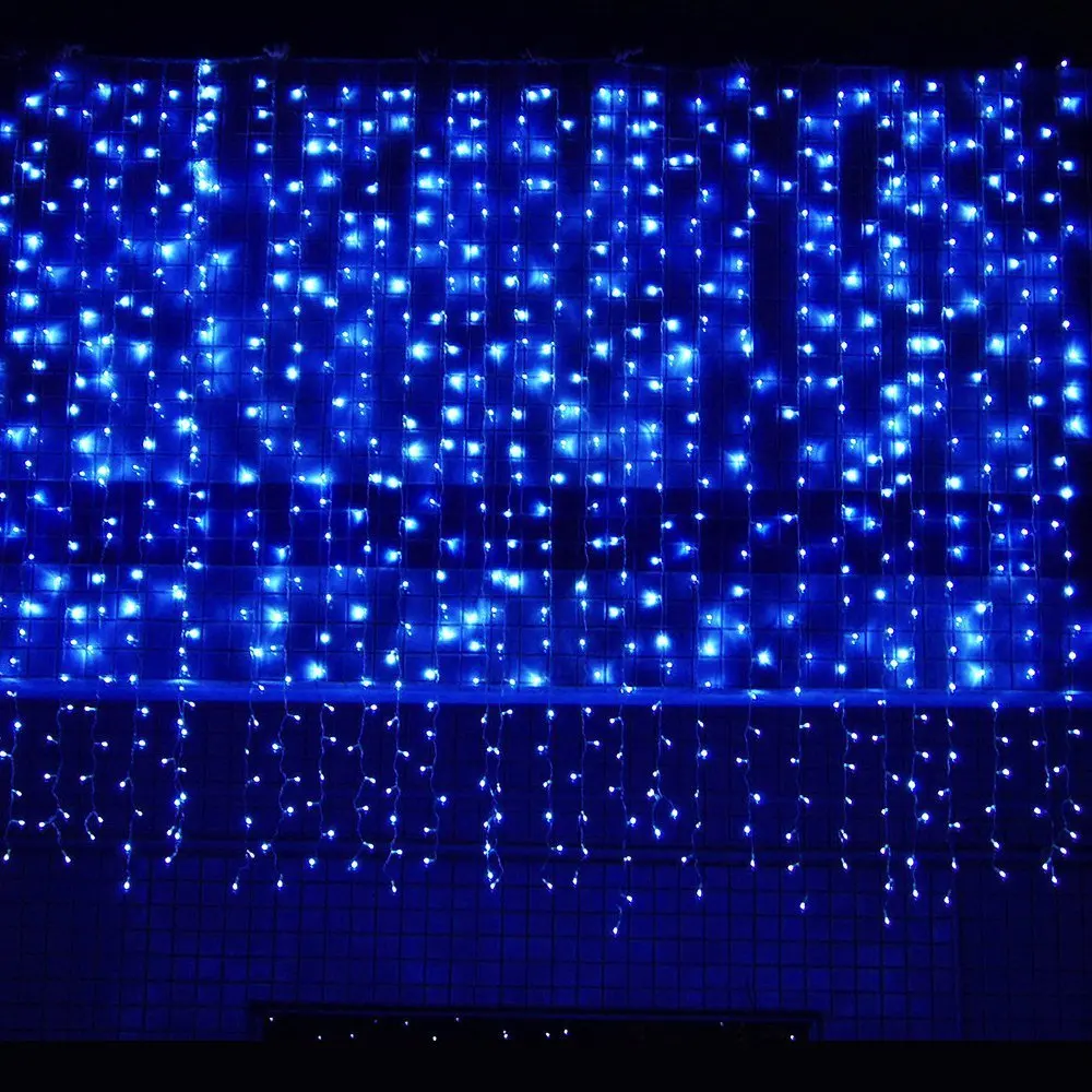 

4m * 5m 640 LED Curtain lights Christmas string kerst verlichting new year Garland holiday party wedding lightdecoration