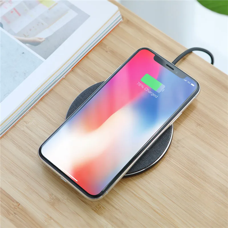 ROCK 10W Qi Wireless Charger for iPhone XS X XR XS MAX 8 Fast wireless Phone charger for Samsung Galaxy S9/8 Note 9 charging pad