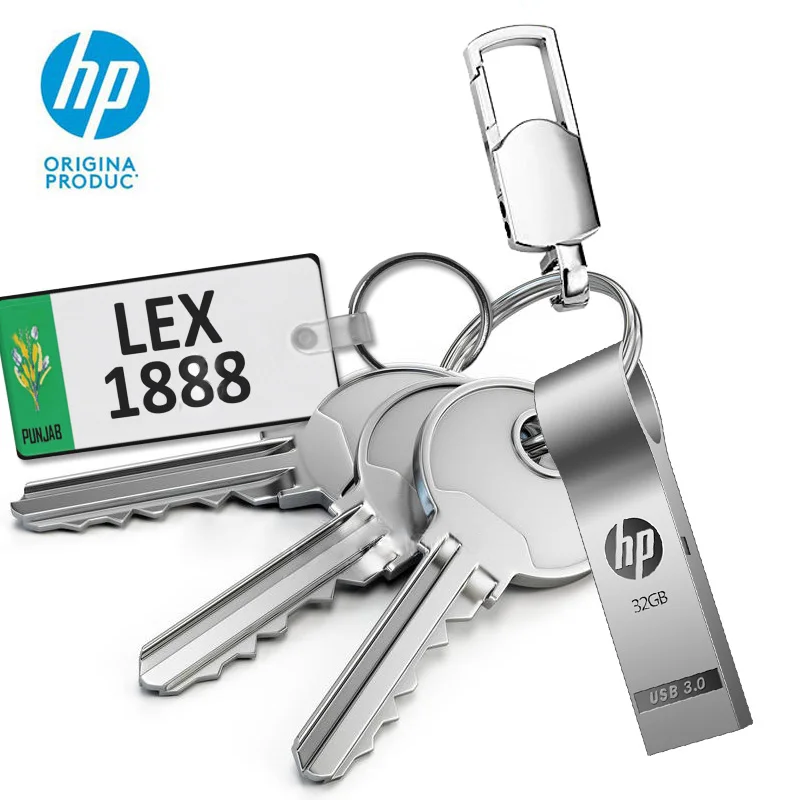 HP USB Flash Drive 16gb 32gb 64gb 128gb Metal Cle USB3.0 tipe c Custom Cartoon logo Pendrive DJ Disk on Key Original Pen Driver (2)