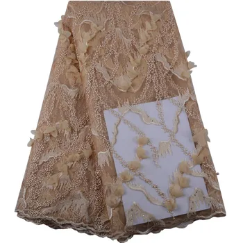 

France Lace Fabric 2019 Latest Gold African Luxury Laces Fabric With Stones French Lace Fabric For Nigerian Tulle Fabric Y1446