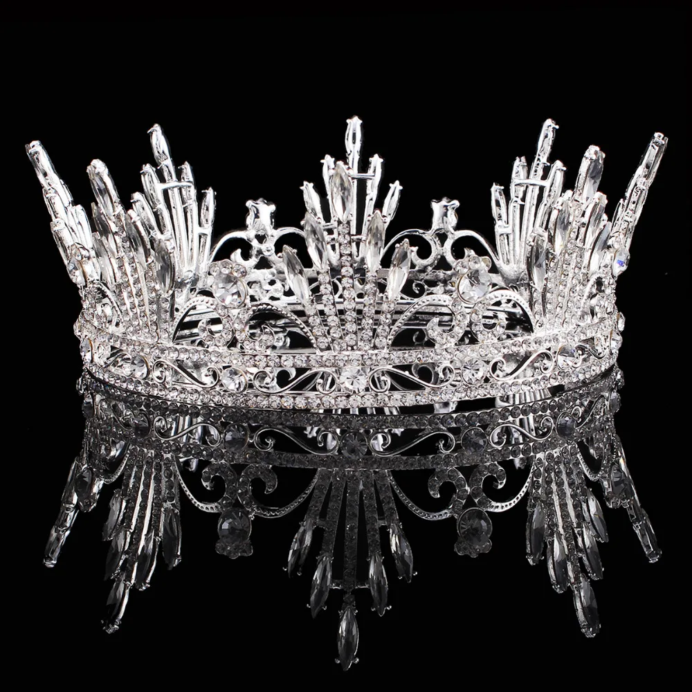 Pretty Rhinestone Tiara Crown Exquisite Crowns Wedding Bridal