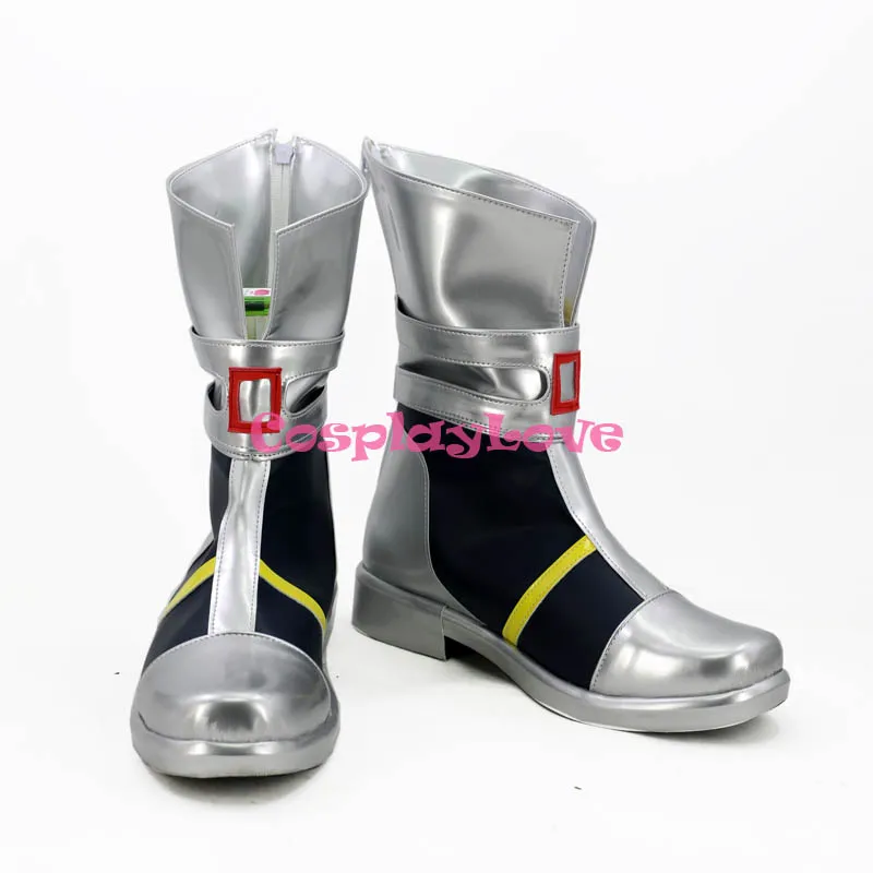 Sword Art Online  Fatal Bullet Ayano Keiko Silica Silver Black Cosplay Shoes Long Boots Newest Custom Made CosplayLove (4)