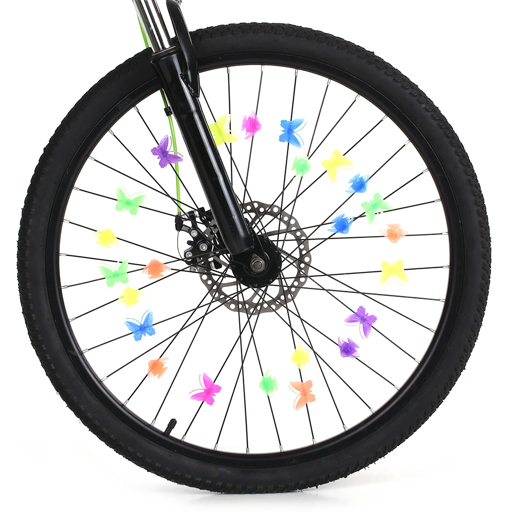 Flash Deal Bike Spoke Decoration Kids Bike Fun Colorful Spoke Decorations Attachments Assorted Bike Bicycle Cycling Wheel Spoke Decorative 12