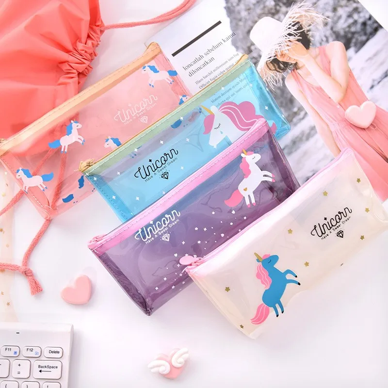 Kawaii 1 шт. чехол для карандашей Пони девочек школьные принадлежности супер большие
